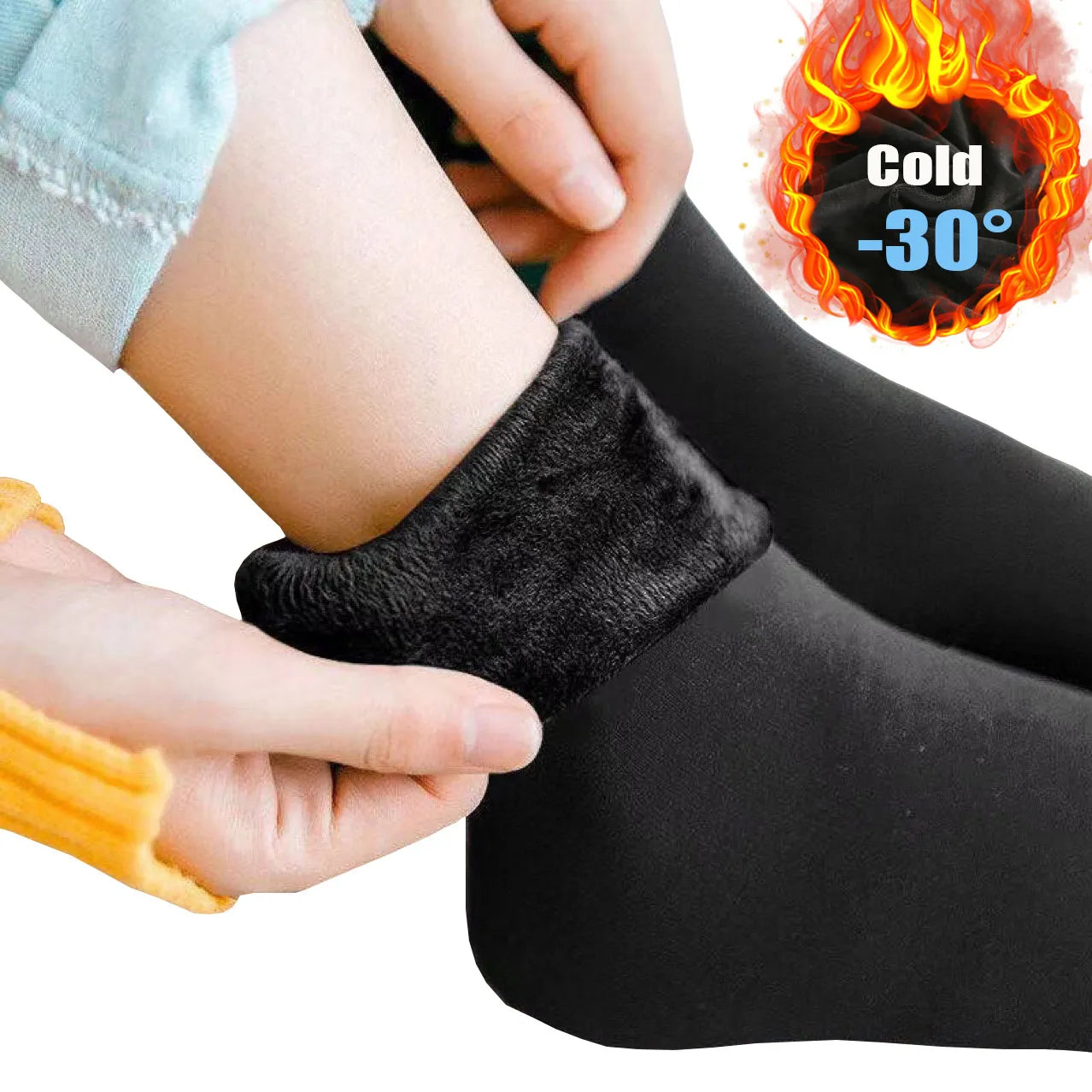 Nuove donne di velluto inverno caldo addensare calze termiche morbido Casual tinta unita calzino lana Cashmere casa stivali da neve calzino da pavimento 1 paio